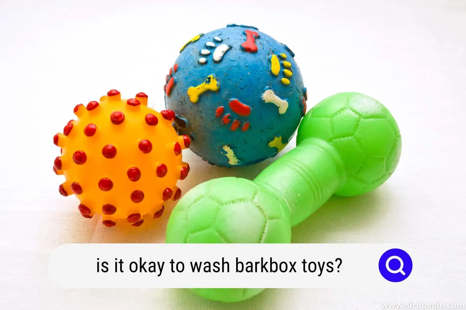 can you wash barkbox toys