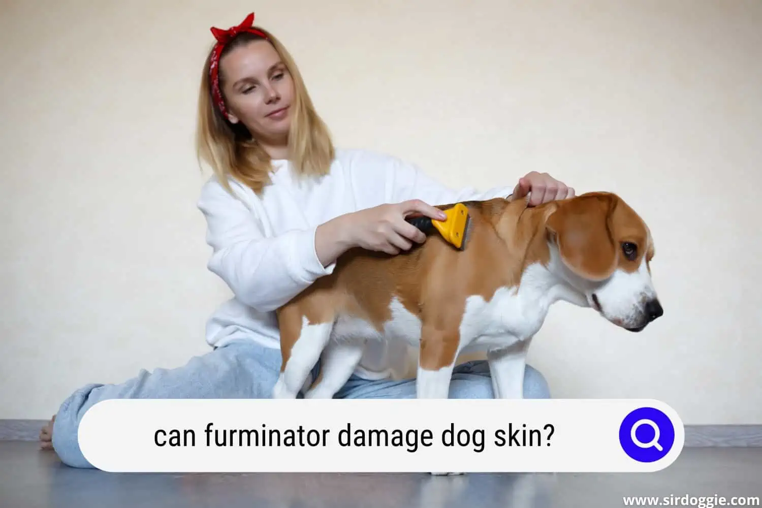 can furminator damage dog skin
