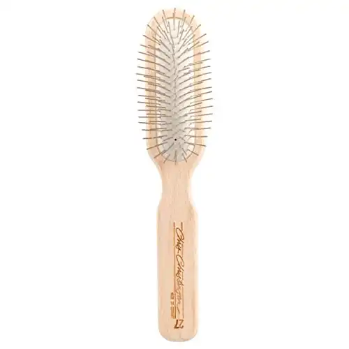 Chris Christensen 27 mm Oblong Pin Dog Brush, Original Series, Groom Like a Professional, Stainless Steel Pins, Lightweight Beech Wood Body, Ground and Polished Tips