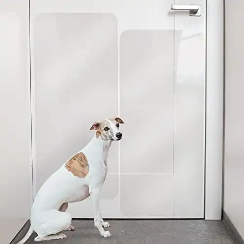 PROTECTO® Heavy Duty Door Protector From Dog Scratching - 2PACK 35.5 x15.5 Ultra Durable Cat Scratch Door Frame Protector – Clear Pet Anti-Scratch Guard for Furniture, Window & Wall – Indoor ...