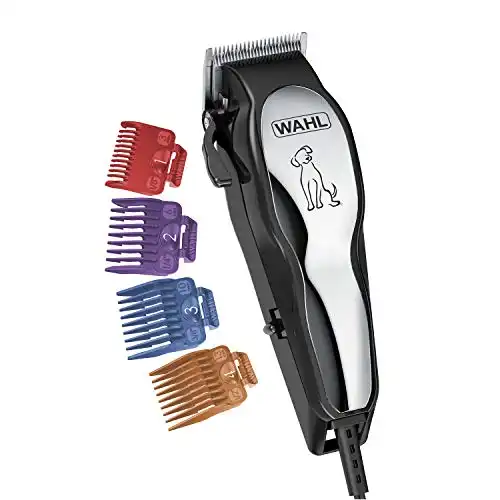 WAHL Clipper Pet-Pro Dog Grooming Kit - Heavy-Duty Electric Corded Dog Clipper for Dogs & Cats with Fine & Medium Coats - Model 9281-210