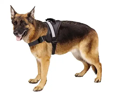 Big Dog Harness - Soft Reflective No Pull Black Size L 26-36 inch