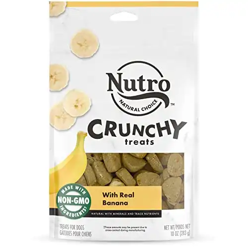 NUTRO Crunchy Dog Treats with Real Banana, 10 oz. Bag
