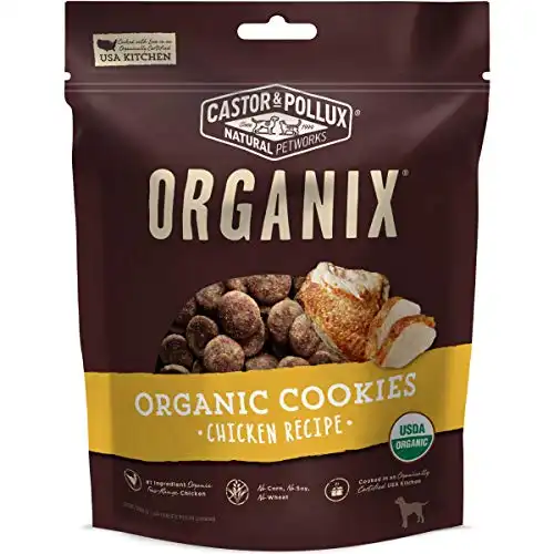Castor & Pollux Organix Organic Chicken Flavor Cookies Dog Treats, 12-oz bag