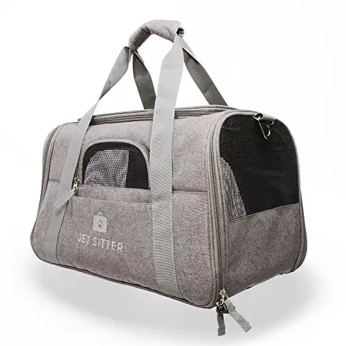 Jet Sitter Super Fly Airline Approved Pet Carrier Bag - TSA Airplane Travel Carriers Cat Dog Small Dogs
