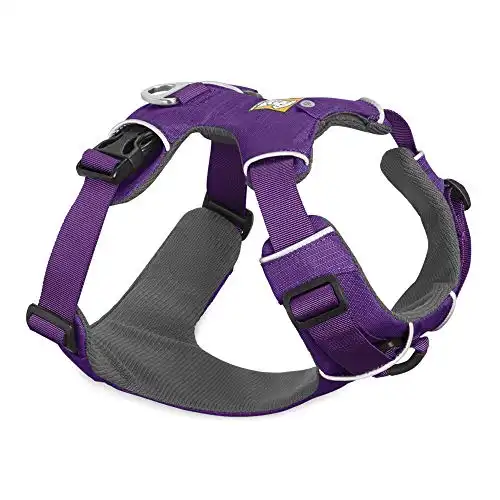 RUFFWEAR - Front Range Dog Harness, Reflective and Padded Harness for Training and Everyday, Tillandsia Purple (2017), X-Small