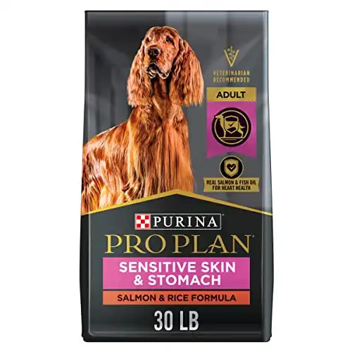 Purina Pro Plan Sensitive Skin and Stomach Dog Food Salmon and Rice Formula - 30 lb. Bag