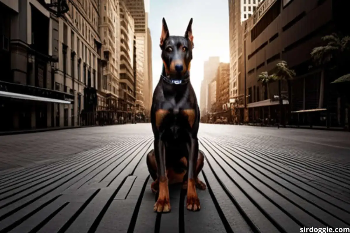 Dobermans like open space, they are not ideal for city living