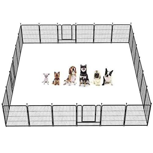 FXW Rollick Dog Playpen Designed for Camping, Yard, 32" Height for Small/Medium Dogs, 24 Panels