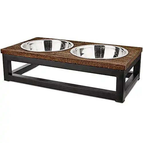 HARMONY Elevated Dog Bowl Double Diner, 3 Cup, Medium