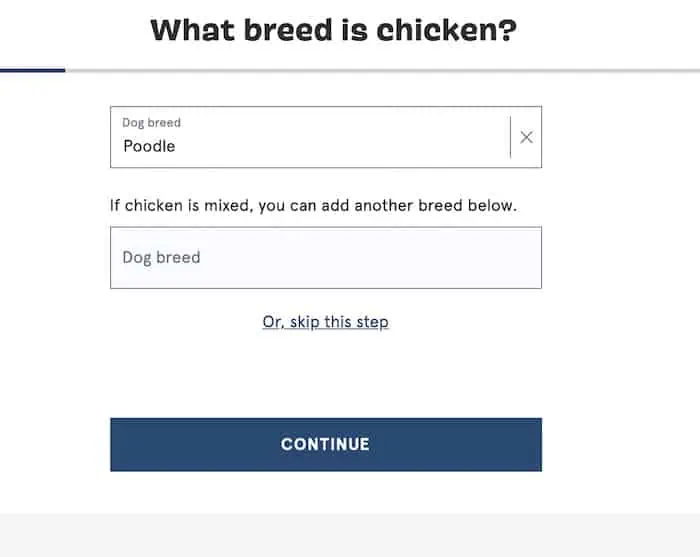Step 4 Select Your Dogs Breed